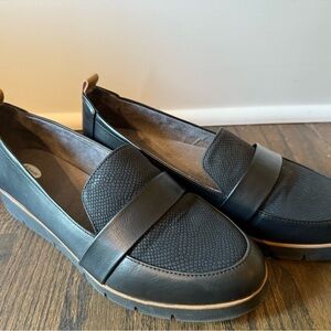 Dr. Scholl's Black Casual Loafers with Flat Sole